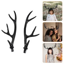 1 Pair Simulated Deer Horn Headdress Halloween Hairwear Cosplay Accessory US