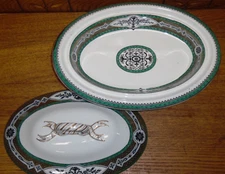 Antique W.T. Copeland Porcelain Oval Covered Vegetable Tureen - Venetia