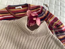 excl.JIL SANDER Pullover ITALY Wolle kastig K...