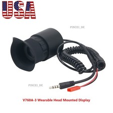 V760A-3 Wearable Head Mounted Display 12X Eyepiece Adjustable Diopter US STOCK