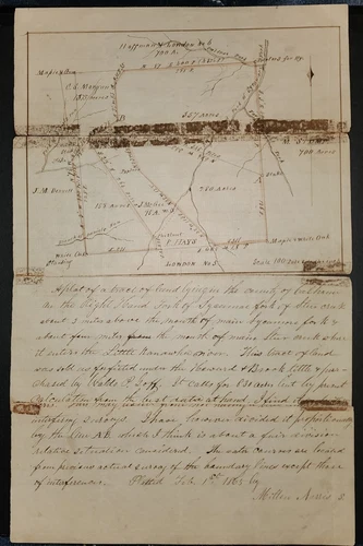 Civil War WV Land Map 1865: Moccasin Rangers Guerrillas & Forfeited Rebel Land!