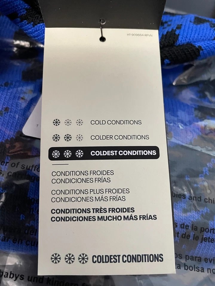 Under Armour Beanie Mens One Size Halftime Classic Fold Over Cuff Blue Camo - Image 3 of 4