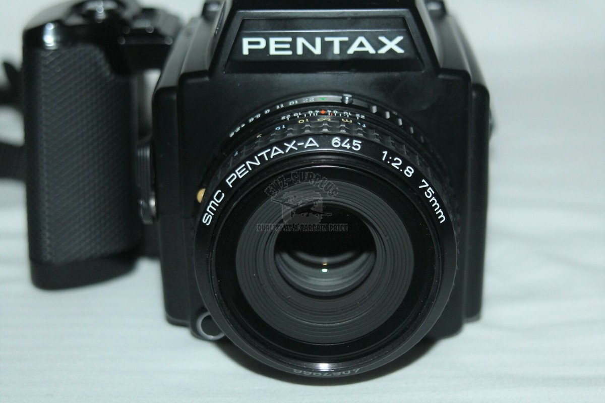 NICE PENTAX 645 SMC PENTAX-A 75mm / 45mm + PENTAX AF400T FLASH +