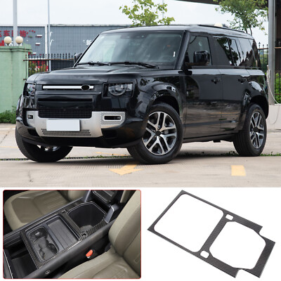 Carbon fiber Center Console Storage Panel Sticker Für Land Rover Defender 20-24