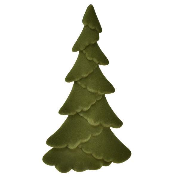 KüNstlicher Weihnachtsbaum Tannenbaum Tanne GrüN Beflockt 45Cm Mini Baum-image