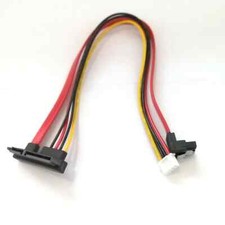 90 Degree SATA 7 15P 22pin to SH 2.0 4pin Power HDD Hard Disk Data Cable