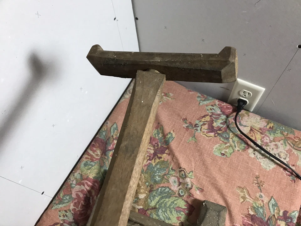 "ANTIGUO HILANDERO DE MESA PRIMITIVO DE COLECCIÓN 27 X 23 X 15""" Foto 4 de 4