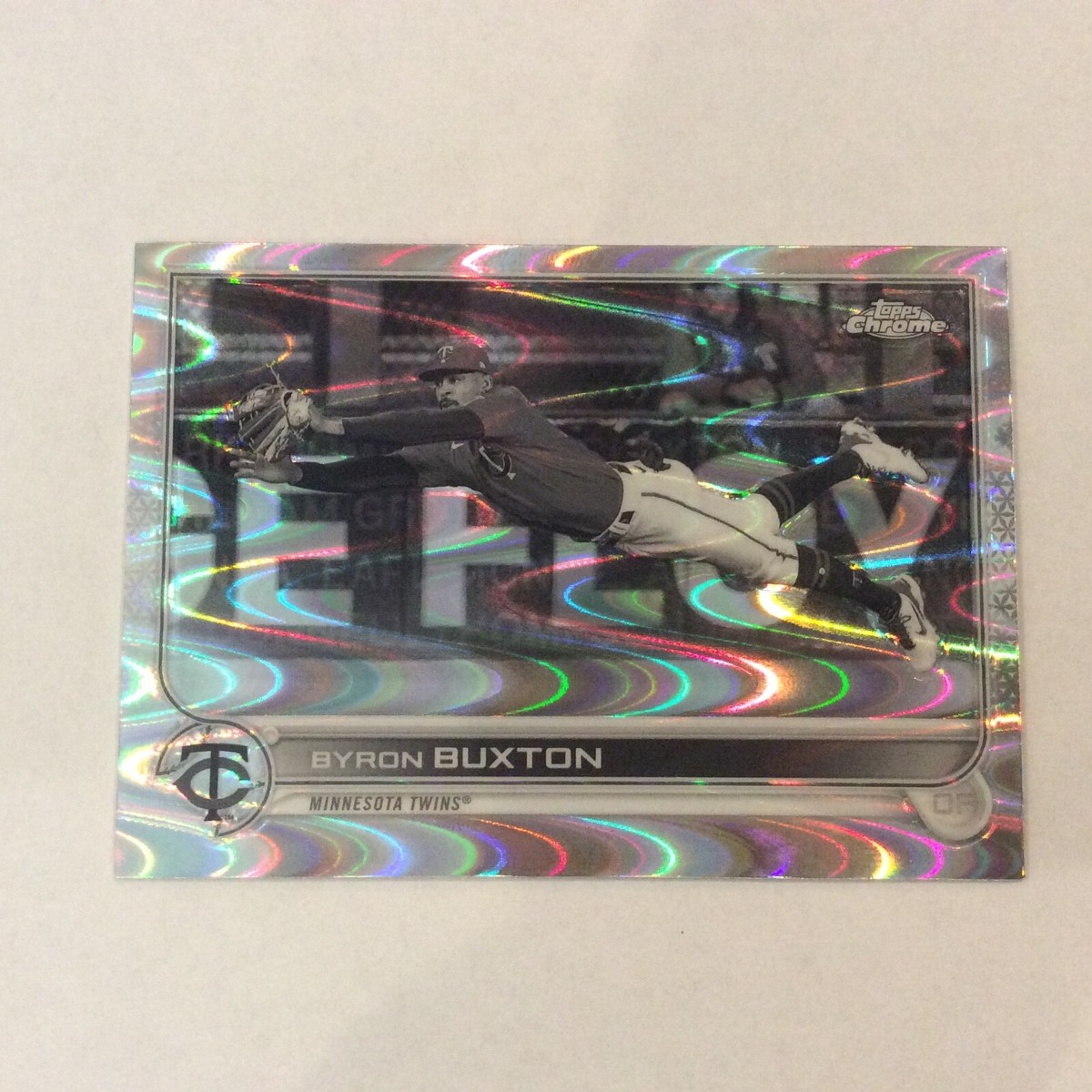 2022 Topps Chrome Sonic Black White Raywave #174 Byron Buxton