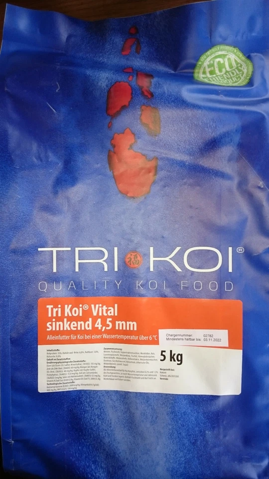 TRIKOI Tri Koi Vital - sinkendes Koifutter für die kalte Jahreszeit - 4,5 mm - 5 kg
