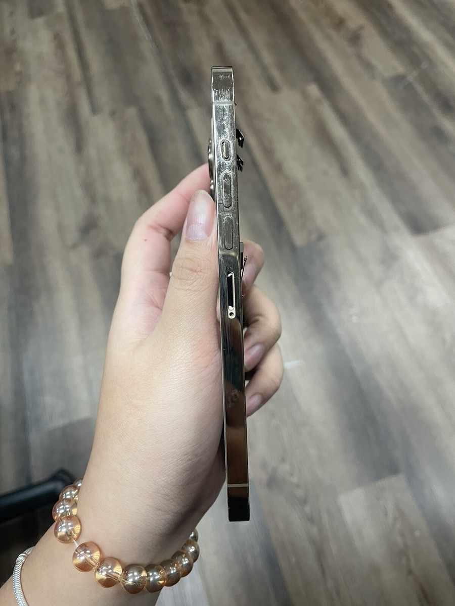 iPhone 13 Pro Max Gold Housing W small Parts No Back Cam- Broken