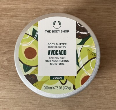 (184,95 /L) The Body Shop Body Butter Körperbutter Avocado Vegan 200ml