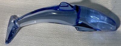 Signed BACCARAT FRANCE Rare BLUE Crystal Dolphin ~ Diving 6” | eBay