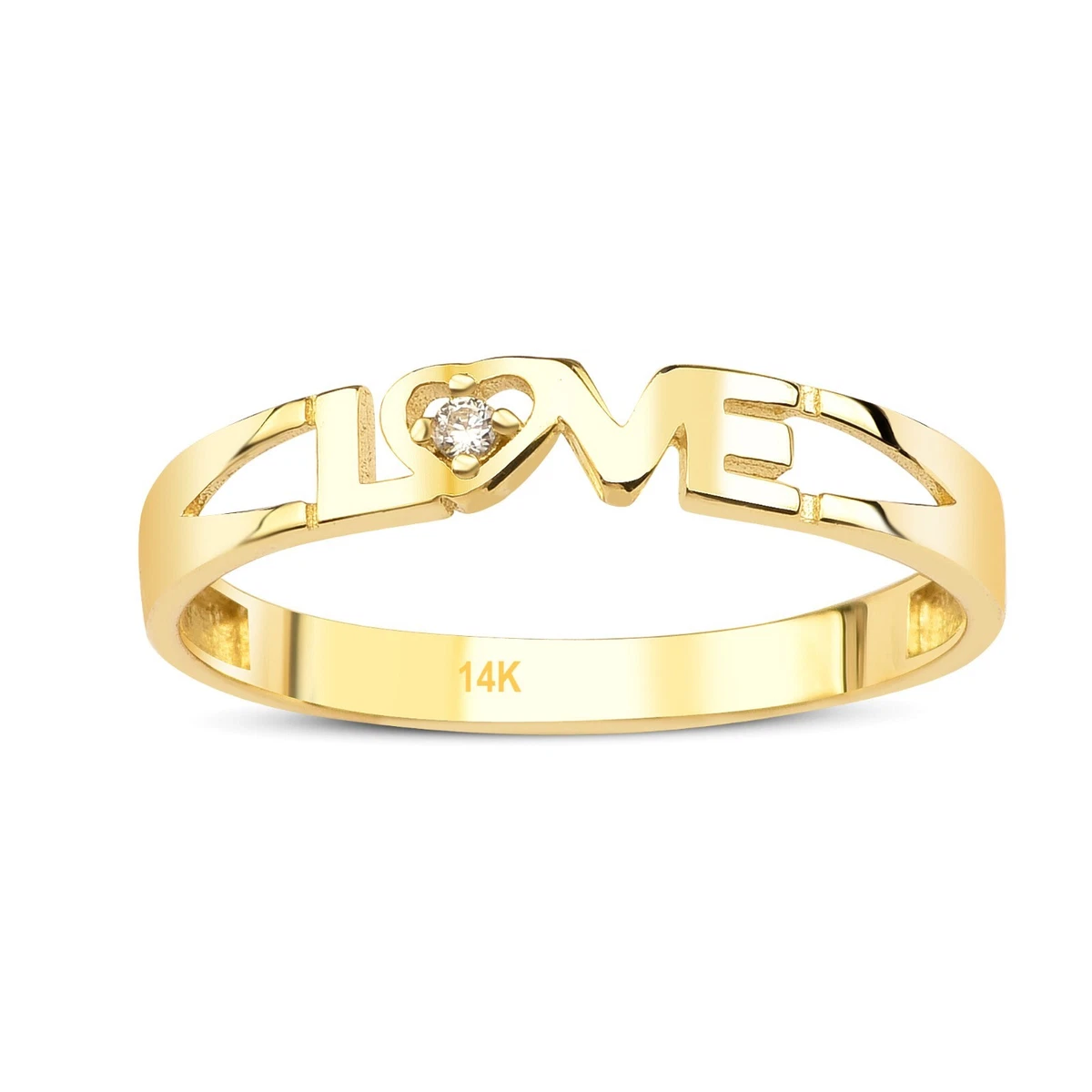 Gold Love Ring - Etsy