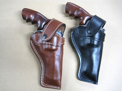 Azula Leather Strong Side Outdoor Belt Holster For Taurus Large Frame Revolvers
