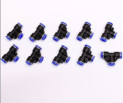 MTU 1/4-10PK Pack of 10 Pack of 10 1/4 OD 1/4 OD MettleAir MTU 1/4 Push to Connect Straight Union Fitting 