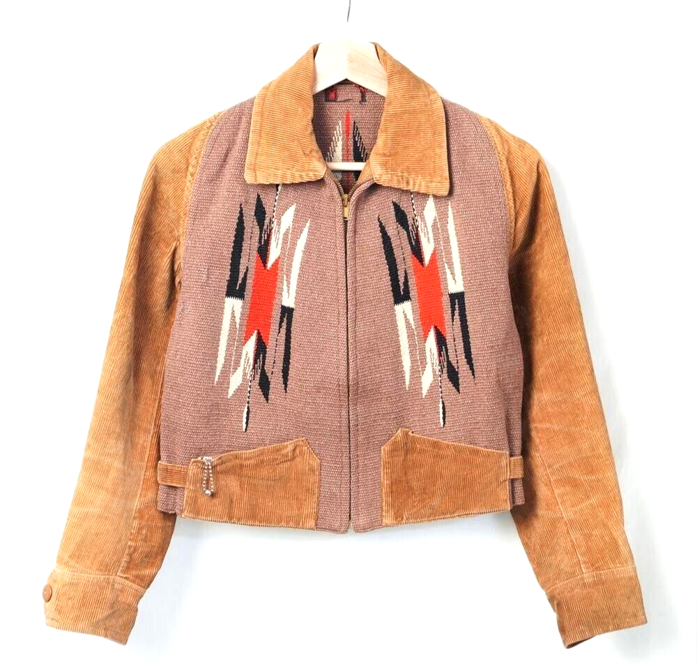 CHIMAYO Blanket Sports Jacket Size Unknown Beige Brown Women