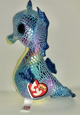 TY NEPTUNE SEAHORSE 6 BEANIE BOOS-NEW, RED TAG-RETIRED, HARD TO FIND-ADORABLE