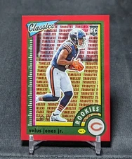 Velus Jones Jr Rookie RC Red SSP /75 Timeless Tributes 2022 CLASSICS Card 189