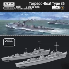 Flyhawk FH1165 1/700 German Torpedo-Boat Type 35 Model Kit