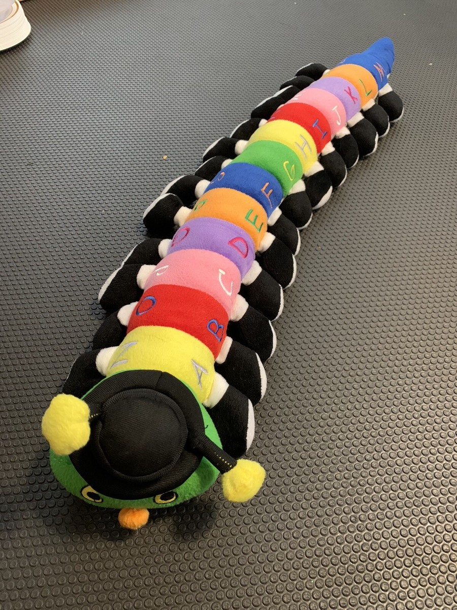 LARGE 33” Rainbow Learning Alphabet Caterpillar Soft Stuffed Plush