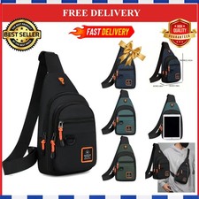 Men's Waterproof Hiking Waist Pack Shoulder Bag Crossbody Chest Bag Sports