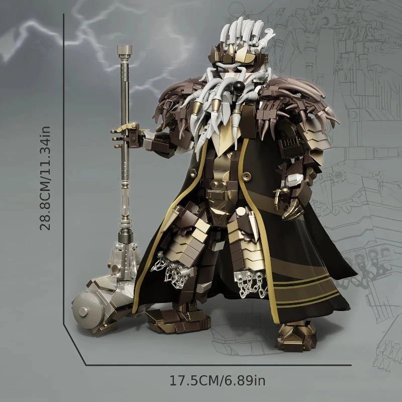 Juego de bloques de construcción del rey enano de 1238 piezas, modelo de figura de guerrero de fantasía Foto 2 de 4