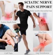 Adjustable Knee Brace Strap Wrap, Black, One Size Pain Relief Support