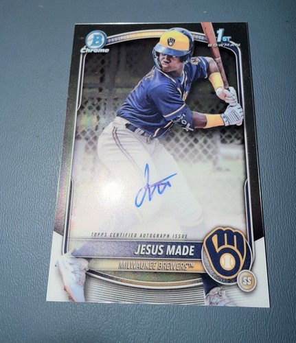 Jesus Made #CPA-JM 2025 Bowman Chrome Prospect Autograph card