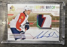 2014-15 SP Authentic Aaron Ekblad Future Watch  Rookie Patch Auto /100 💎3 Color