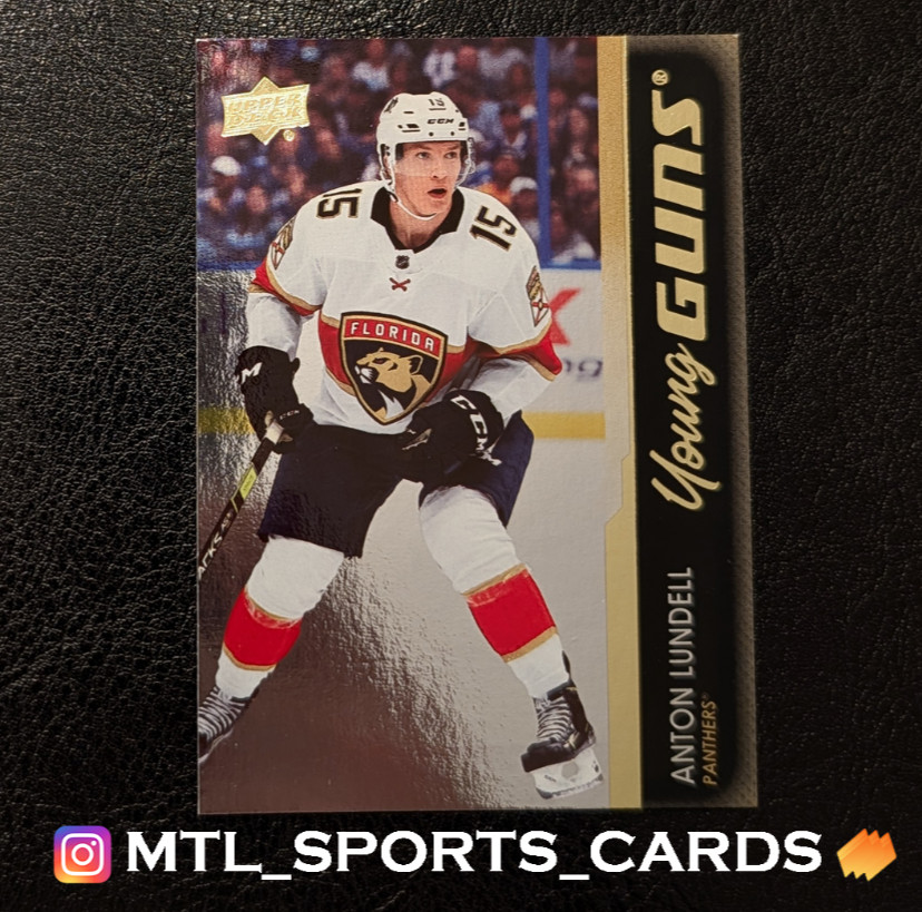 2021-22 Upper Deck #489 Anton Lundell Young Guns Silver Foil Rookie