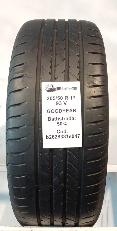 PNEUS USAGÉS PIÈCES 2 GOODYEAR EFFICIENTGRIP 205/50 R17 93V ESTIVE - Photo 2/4