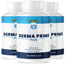 Derma Prime Plus- Skin Support with Collagen Complex- 3 Bottles- 270 Capsules