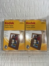 2 Kodak Photo Paper 180 sheets 4" x 6" Instant Dry Gloss Brillant New/Sealed