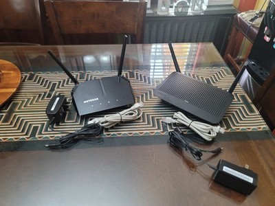 Router Bundle - Netgear R6080 + Linksys MR6350 w/AC Adapter, Ethernet Cables