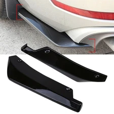 Glossy Black Car Rear Bumper Lip Diffuser Splitter Canard Protector Accessories
