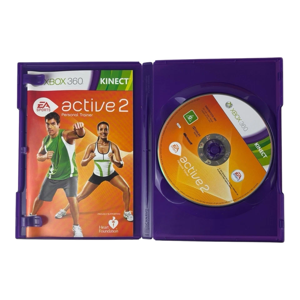 Active 2 Personal Trainer Game + Heart Rate Microsoft Xbox 360 Free Postage - Image 3 of 4