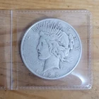 1923 90% SILVER Peace Dollar - Large Coin Philadelphia US Mint - 38.1mm Diameter