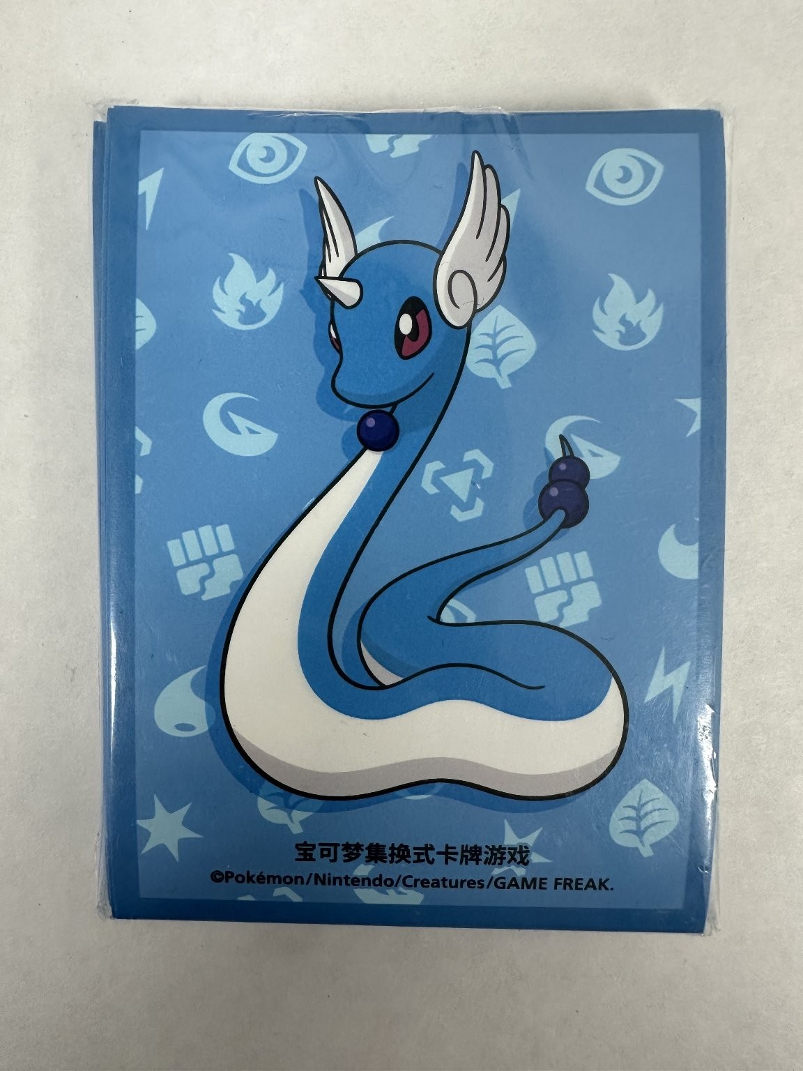 Pokémon Card Sleeves Dratini Blue Design CCG Supplies 64 Count