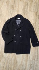 Mens Calvin Klein Wool Peacoat XL Black