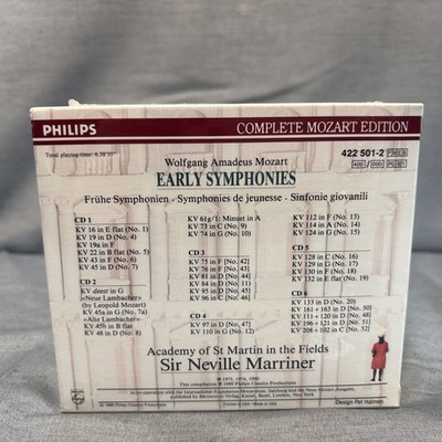 コレクション Mozart: The Early Symphonies Mozart: Early Symphonies [Box Set] (CD, Sep-1990, 6 Discs, Philips