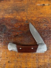 Vintage Buck USA 500 Duke Lockback Folding Knife W/ Rosewood Handle