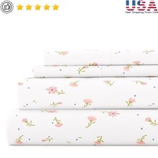 Soft Microfiber Sheet Set Hypoallergenic Deep Pocket 16in Durable Patterns New