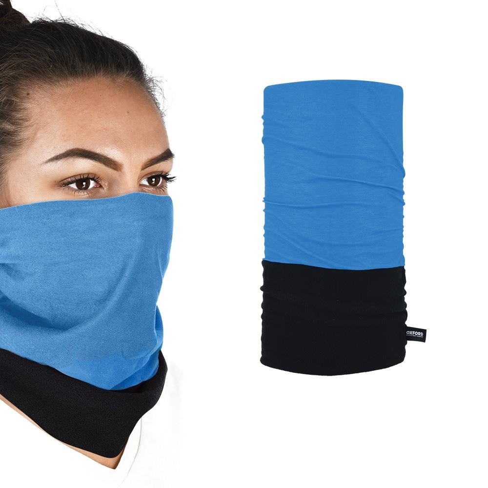 Oxford Snug Motorcycle Motorbike Thermal Windproof Neck Tube Blue