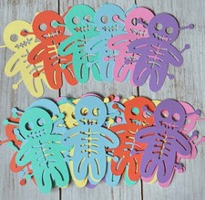 Paper Voodoo doll Cutouts Creepy Scary Table Decorations Halloween Party - 30pc