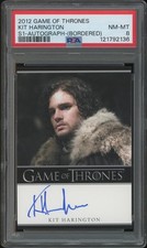 2012 Game of Thrones Season 1 Kit Harington as Jon Snow Bordered Auto PSA 8