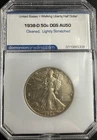 1938-D Walking Liberty Half Dollar Silver 50C Better Date – Cleaned