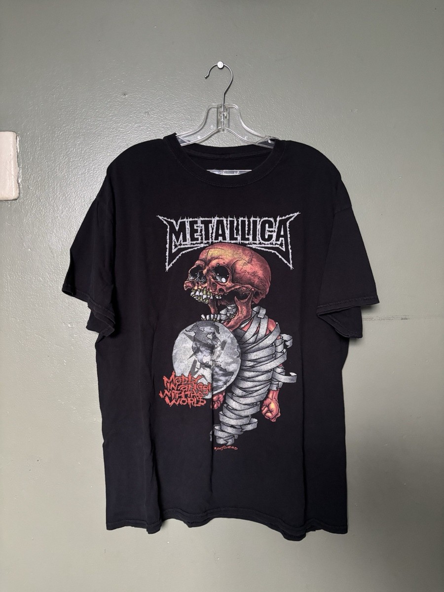 Metallica Men's Short Sleeve T-Shirt Madly In Anger with The World