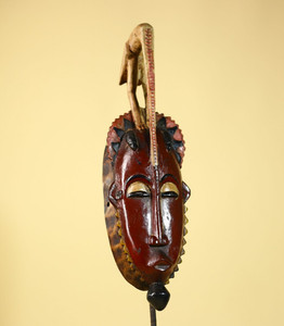 Handmade African Mask Guro Tribal Vintage Wooden African Mask Wall Art -G6084