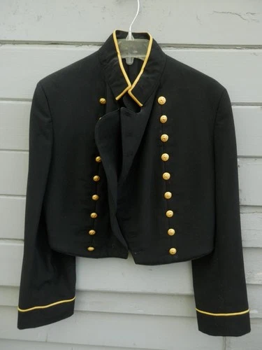 Vintage 1980 US Naval Academy Black Cadet Midshipmen's Uniform Jacket