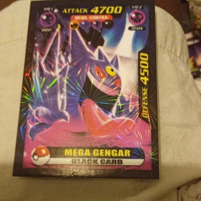 Pokemon TCG Mega Gengar Black Card Holo Promo ATK 4700 DEF 4500